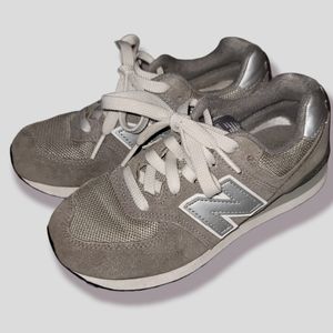Gray leather New Balance Shoes